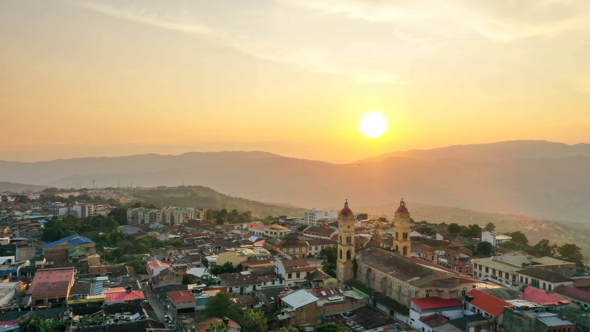 La Mesa, Cundinamarca, al atardecer